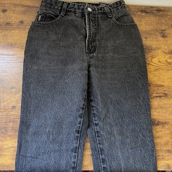 Vintage 90's BONGO "Original Slim Double Black" High Rise Cotton Mom-Jeans - Picture 3 of 13